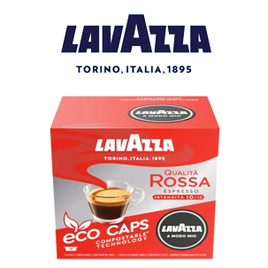 Lavazza A Modo Mio, Qualita Rossa Espresso - 6 x boxes of 16 capsules