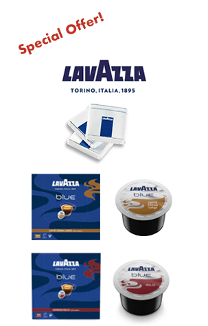 Lavazza BLUE capsules, 2 x cases of 100 & case of Lavazza Chocolates