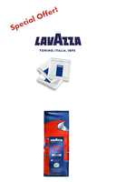 Lavazza Top Class ground coffee, 2 cases of 30 x 64gr. & case of Lavazza Chocolates