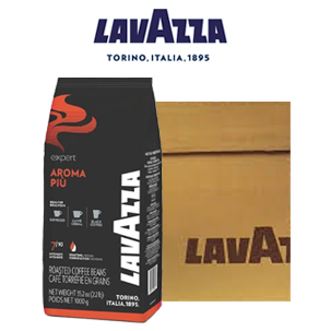 Lavazza Expert Aroma Piu 100% Arabica Coffee Beans, case of 6 x 1kg