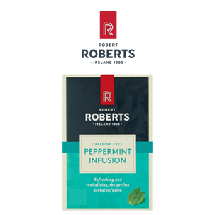 Robert Roberts Peppermint Tea, per case of 6 x 25 bags